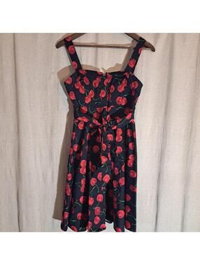 IXIA Cherry Print Dress Made in USA